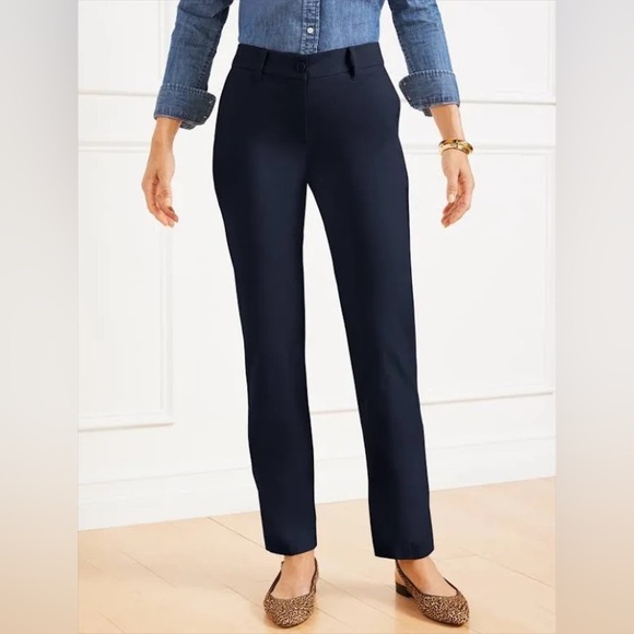 Talbots Curvy Perfect Chino Pants Size 4 Brown - Picture 1 of 5